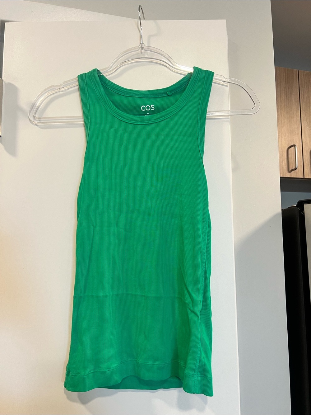 COS Bright Green Ribbed Tank Top